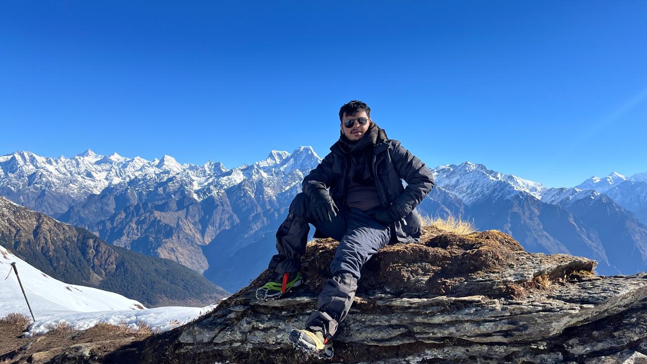 Trekking outdoors